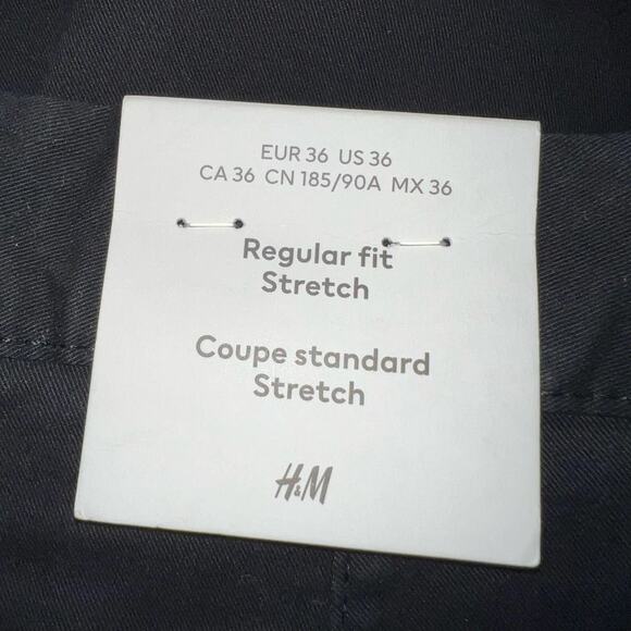 H&M regular fit coupe standard black pants size 36 NWT - Picture 6 of 8